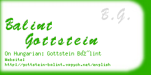 balint gottstein business card